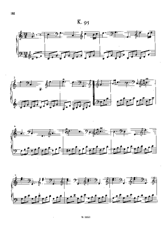 Domenico Scarlatti Keyboard Sonata In C Major K.95 score for Piano