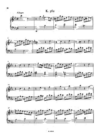 Domenico Scarlatti Keyboard Sonata In C Minor K.362 score for Piano