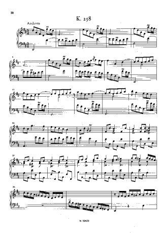Domenico Scarlatti  score for Piano