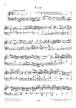 Domenico Scarlatti Keyboard Sonata In Eb Major K.507 score for Piano