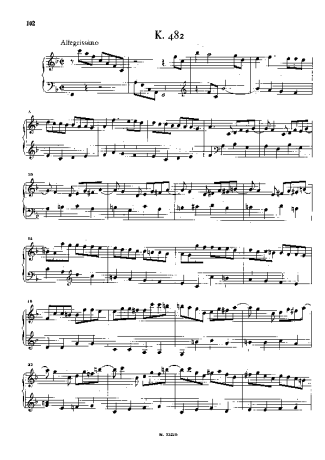 Domenico Scarlatti Keyboard Sonata In F Major K.482 score for Piano