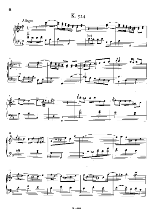 Domenico Scarlatti Keyboard Sonata In F Major K.524 score for Piano