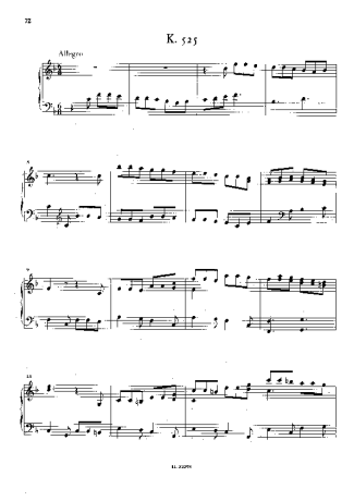 Domenico Scarlatti Keyboard Sonata In F Major K.525 score for Piano