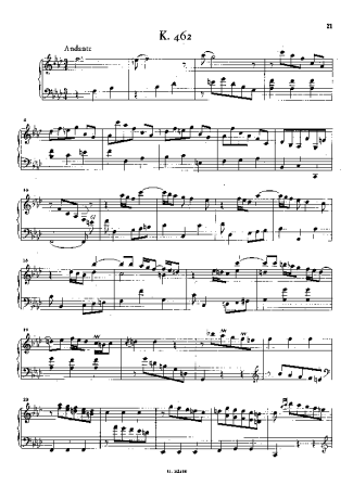 Domenico Scarlatti Keyboard Sonata In F Minor K.462 score for Piano