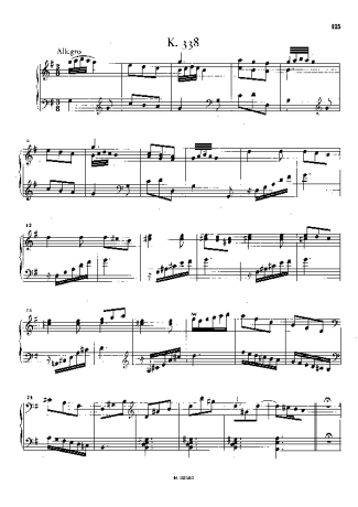 Domenico Scarlatti Keyboard Sonata In G Major K.338 score for Piano