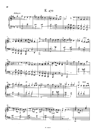 Domenico Scarlatti Keyboard Sonata In G Major K.470 score for Piano
