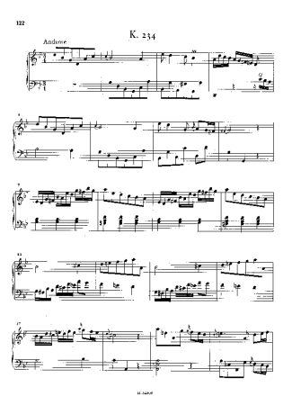 Domenico Scarlatti Keyboard Sonata In G Minor K.234 score for Piano