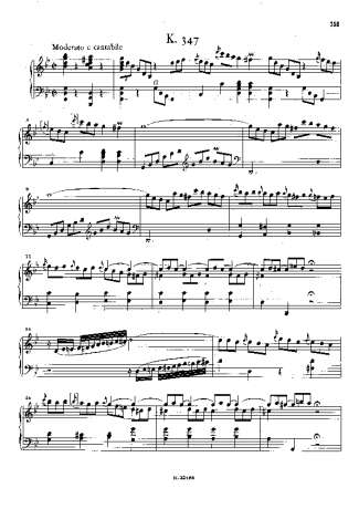 Domenico Scarlatti Keyboard Sonata In G Minor K.347 score for Piano