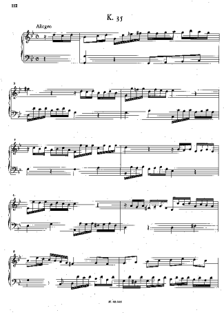 Domenico Scarlatti Keyboard Sonata In G Minor K.35 score for Piano