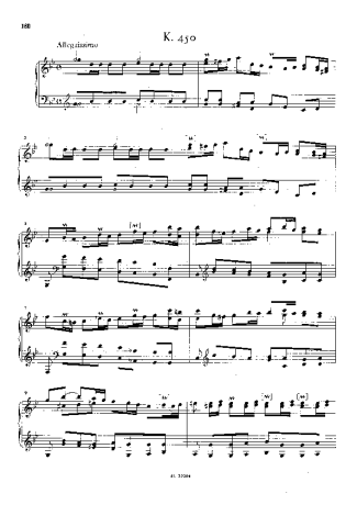 Domenico Scarlatti Keyboard Sonata In G Minor K.450 score for Piano