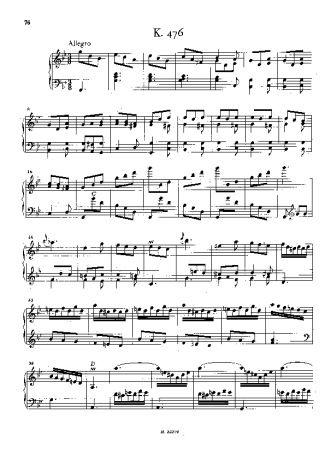 Domenico Scarlatti Keyboard Sonata In G Minor K.476 score for Piano