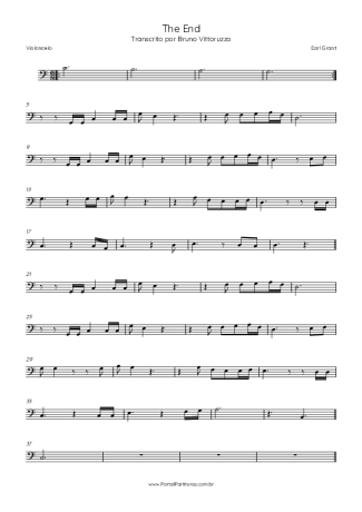 Earl Grant  score for Cello