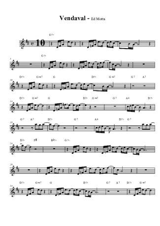 Ed Motta  score for Clarinet (Bb)