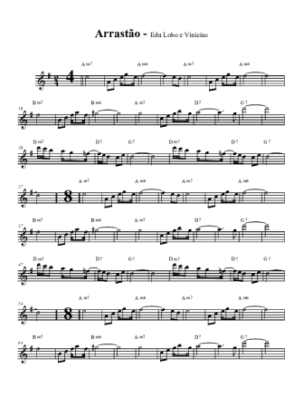 Edu Lobo  score for Clarinet (Bb)