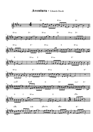 Eduardo Dusek  score for Tenor Saxophone Soprano (Bb)