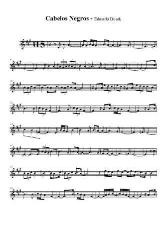 Eduardo Dusek  score for Tenor Saxophone Soprano (Bb)