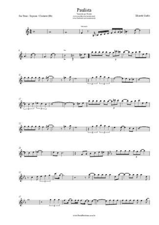 Eduardo Gudin  score for Tenor Saxophone Soprano (Bb)