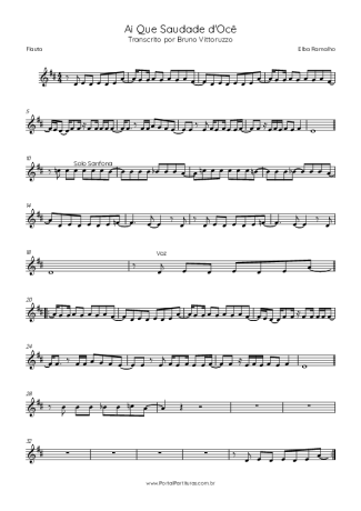 Elba Ramalho  score for Flute