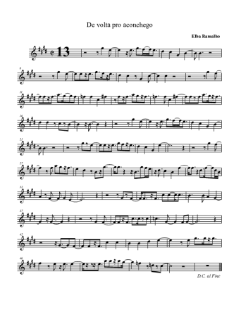 Elba Ramalho De Volta Pro Aconchego score for Alto Saxophone