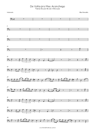 Elba Ramalho De Volta Pro Meu Aconchego score for Cello