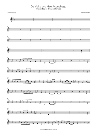 Elba Ramalho  score for Clarinet (Bb)