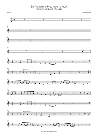 Elba Ramalho De Volta Pro Meu Aconchego score for Flute