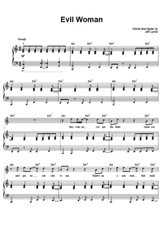Electric Light Orchestra  score for Piano