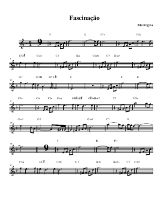 Elis Regina Fascinação score for Alto Saxophone