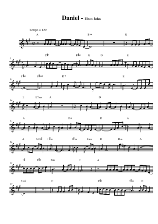 Elton John  score for Alto Saxophone