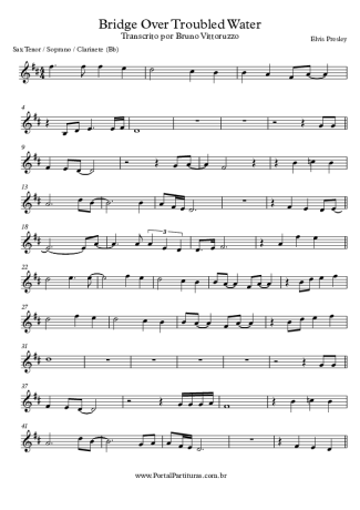 Elvis Presley  score for Tenor Saxophone Soprano (Bb)