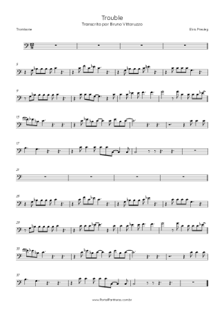Elvis Presley  score for Trombone