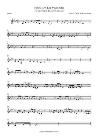 Erasmo Carlos e Marisa Monte  score for Flute