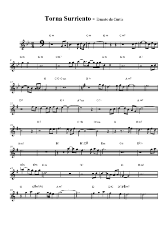 Ernesto De Curtis  score for Tenor Saxophone Soprano (Bb)
