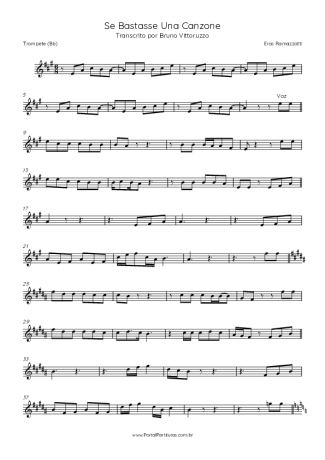 Eros Ramazzotti  score for Trumpet