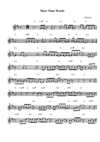 Extreme  score for Clarinet (Bb)