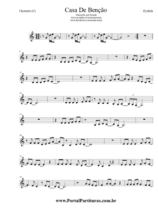 Eyshila  score for Clarinet (C)