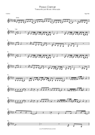Eyshila Posso Clamar score for Violin