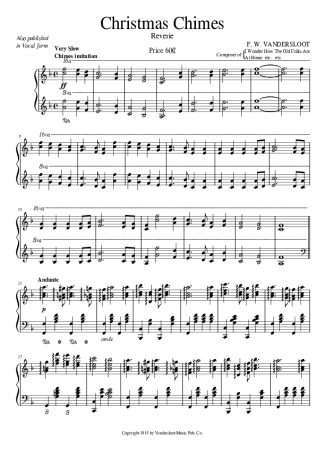 F. W. Vandersloot  score for Piano