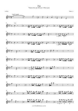 Fábio Jr.  score for Violin