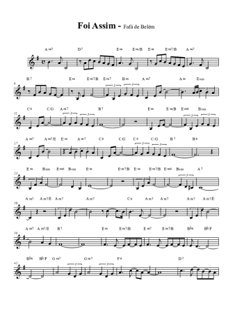 Fafa de Belém  score for Tenor Saxophone Soprano (Bb)