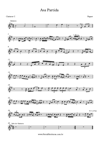 Fagner Asa Partida score for Clarinet (C)