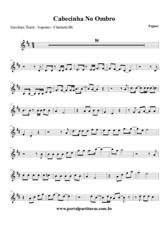 Fagner  score for Clarinet (Bb)