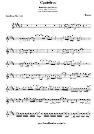 Fagner  score for Alto Saxophone