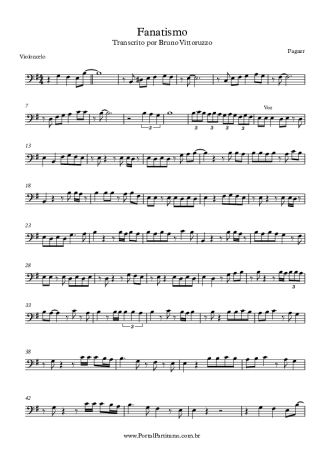 Fagner Fanatismo score for Cello