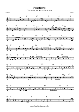 Deslizes - Raimundo Fagner Sheet music for Piano (Solo) Easy