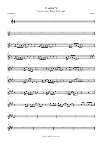 Fagner  score for Clarinet (C)