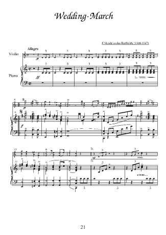 Felix Mendelssohn  score for Piano