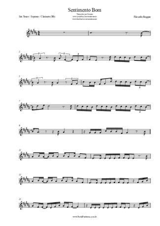 Filosofia Reggae  score for Tenor Saxophone Soprano (Bb)