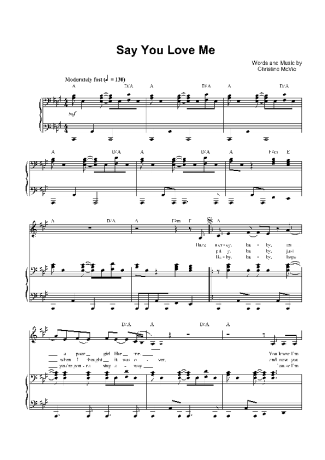 Fleetwood Mac  score for Piano