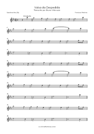 Francisco Petrônio  score for Alto Saxophone